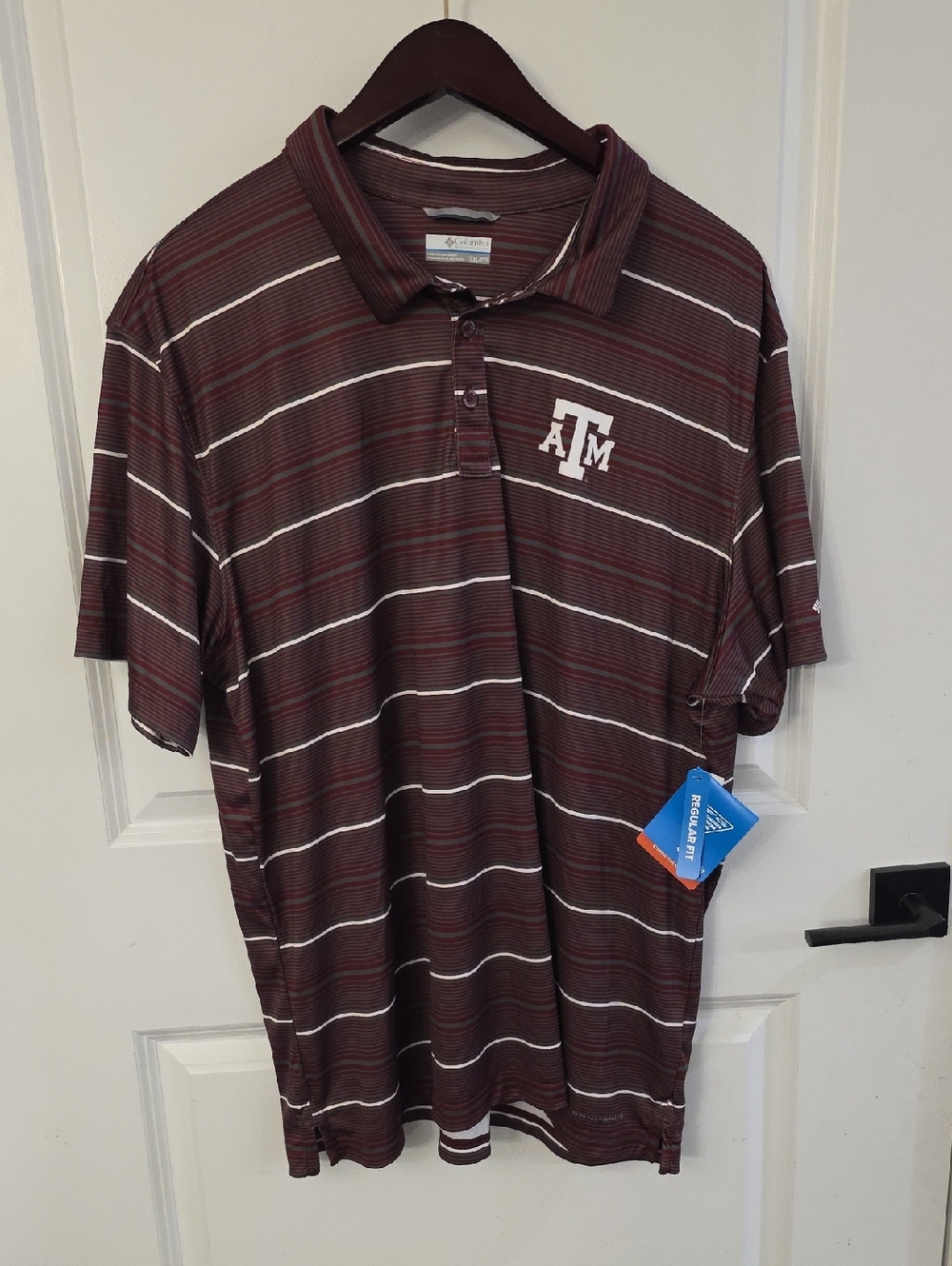 NWT: Columbia Texas A&M Polo Shirt
